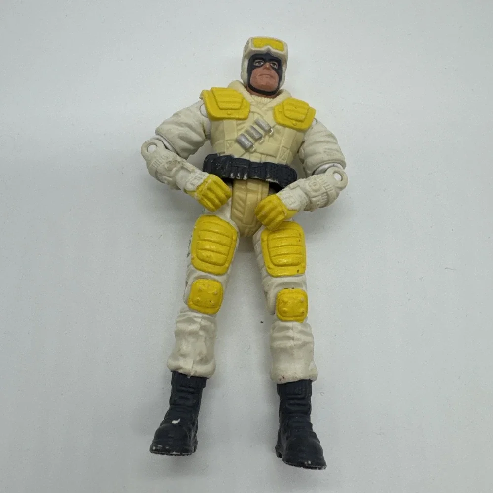 Gi Joe Action Figure 3.75 in 3 3/4 in Frost Bite V5 Rock Slide driver (#127)